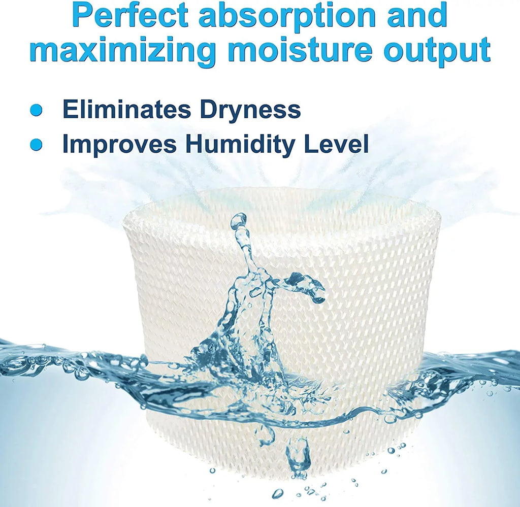 HQRP 4-pack Humidifier Filter for Idylis 0110950 Wick Filter H65 / H65-ID / RPS H65-C Replacement