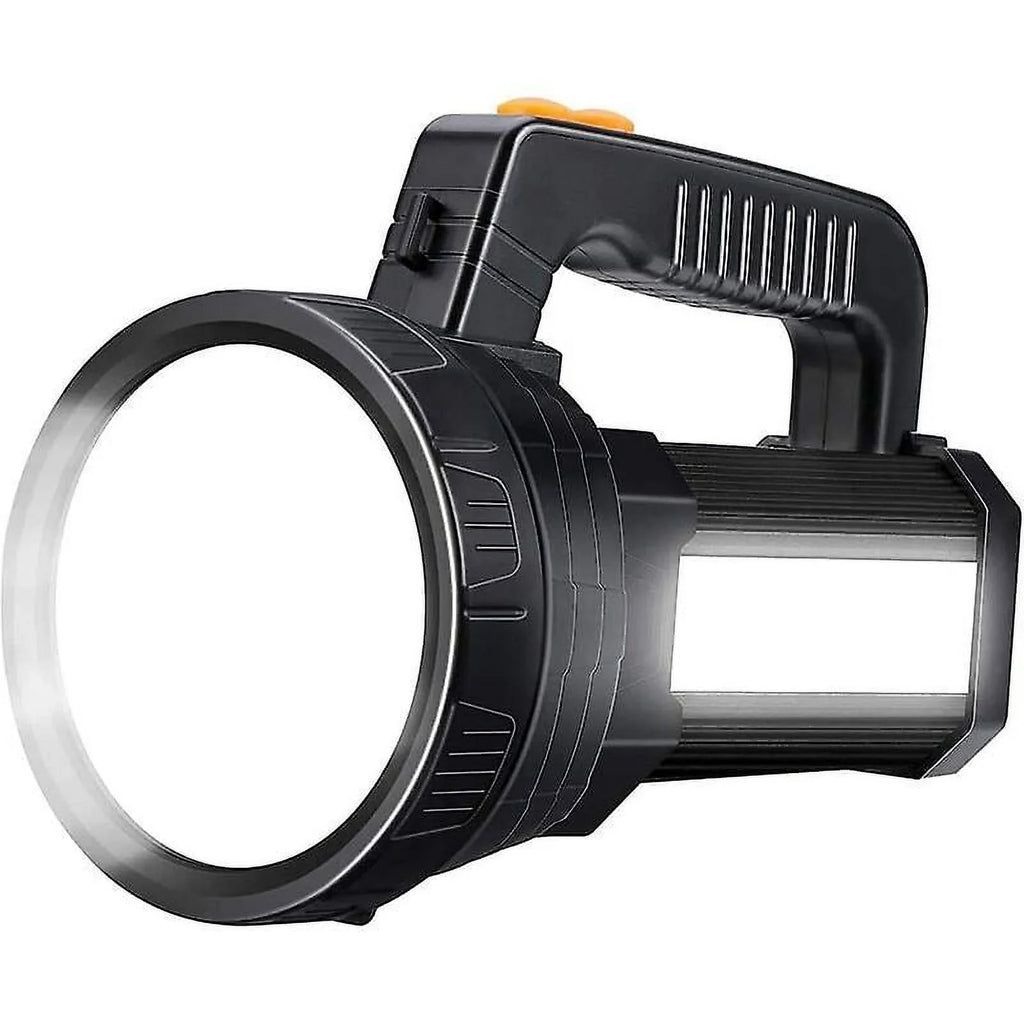 15000 Lumens Rechargeable Super Bright Led Flashlight With 6 Light Modes, Fluid Led Flashlight For Camping Emergency (black)