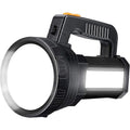15000 Lumens Rechargeable Super Bright Led Flashlight With 6 Light Modes, Fluid Led Flashlight For Camping Emergency (black)