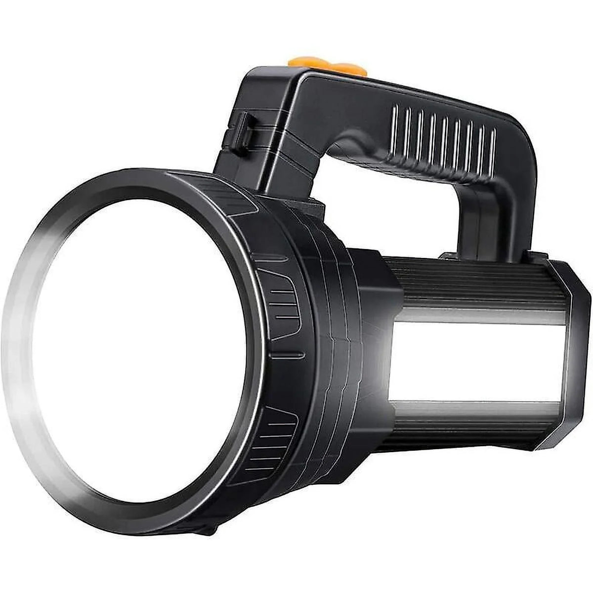 15000 Lumens Rechargeable Super Bright Led Flashlight With 6 Light Modes, Fluid Led Flashlight For Camping Emergency (black)