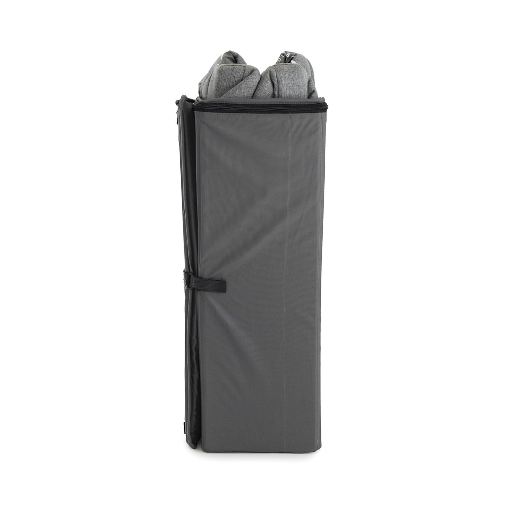 Baby Delight Deluxe Portable Crib & Playard; Charcoal Tweed