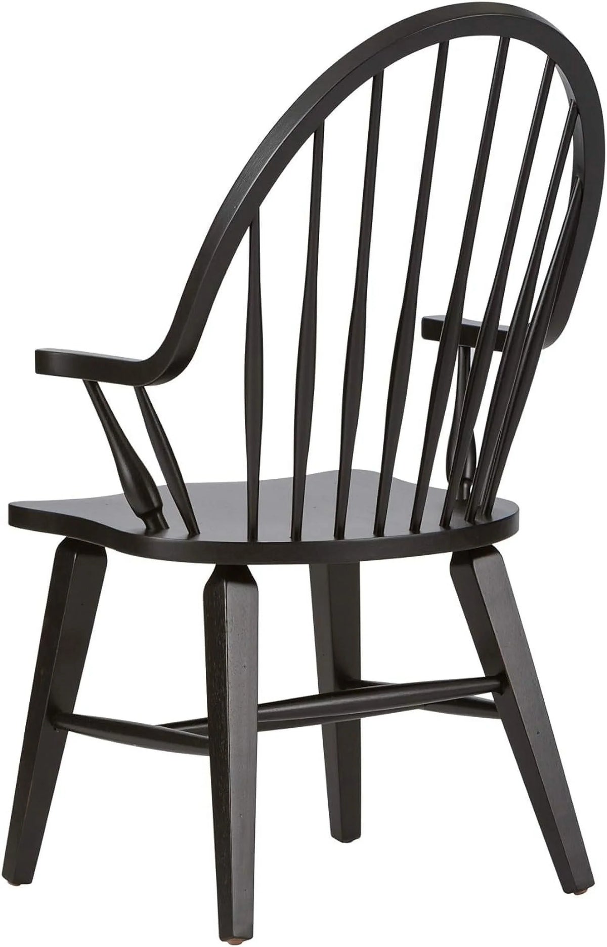 Windsor Back Arm Chair; W25 X D25 X H41; Black