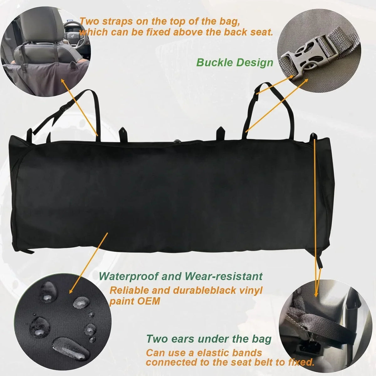 600D Soft Top Window Storage Bag For Ford Bronco Accessories 2021 2022 4 Door