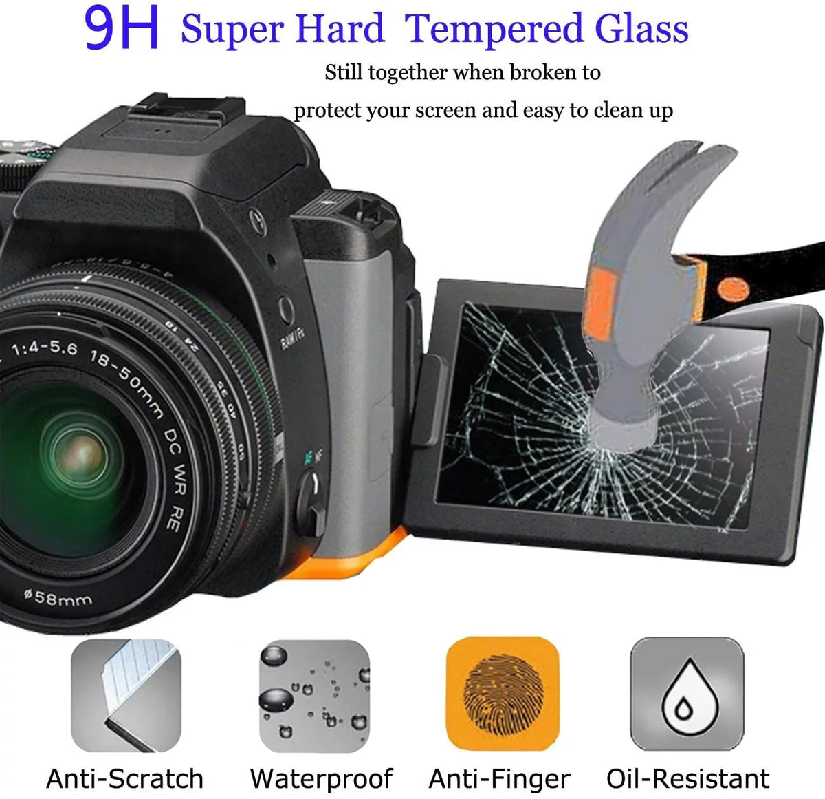 Alpha 7 IV Display Protector compatible with Alpha 7 IV A7 IV A7IV A7MIV A7M4 A7M IV 4 Mark IV, Anti-Scratch