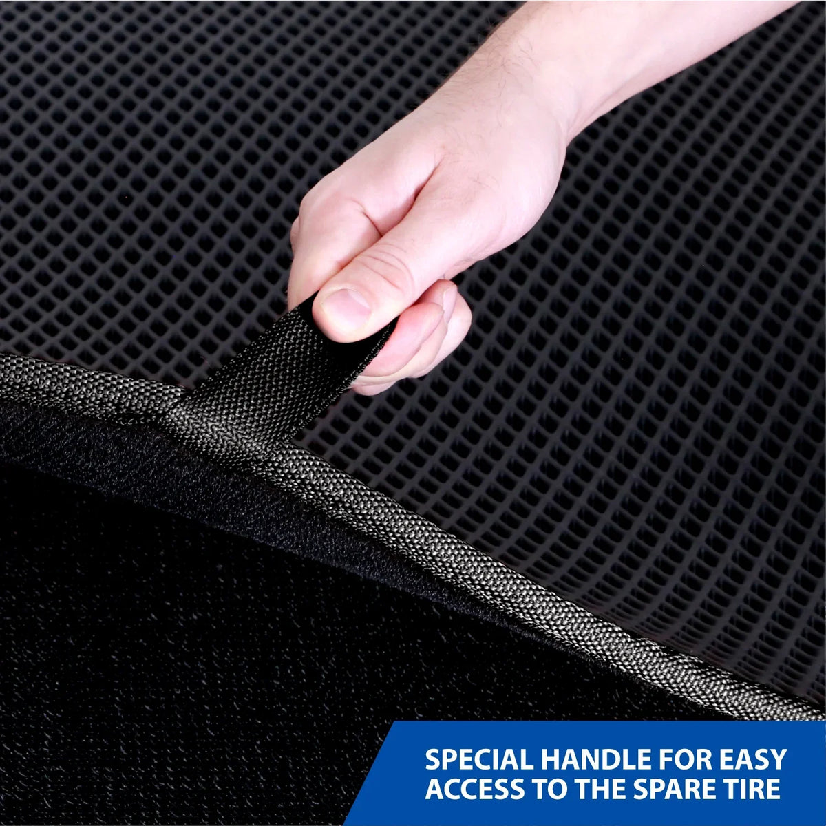 Goodyear Custom Fit Cargo Mat Liner for Honda Accord 2013-2017 Sedan - Heavy Duty Trunk Liner, Diamond Shape,Luggage with Fluid Trapping Technology - Anti-Slip Cargo Liner - GY004681
