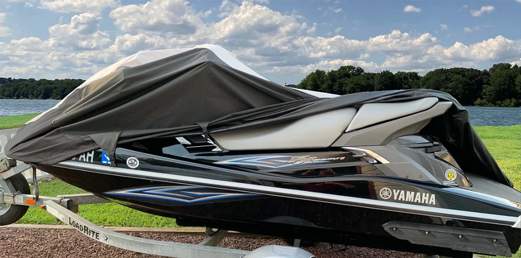 SUPER HEAVY-DUTY PWC JetSki Cover Compatible for Polaris SL 700 DLX 1997 Jet Ski PWC Fluid Boat Cover 1-2 Seater