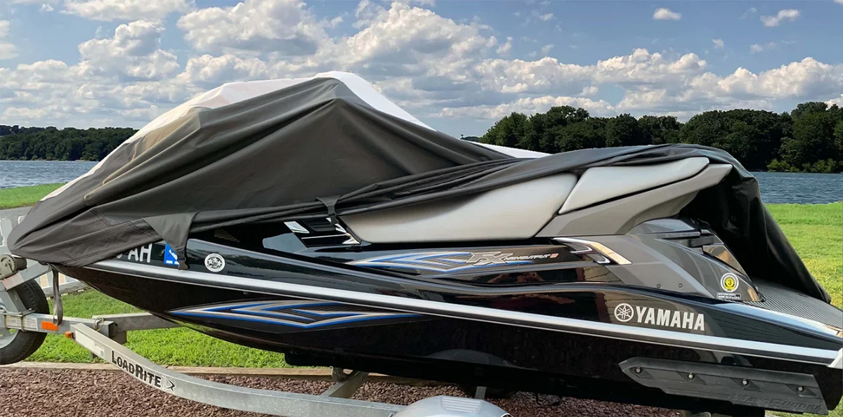 SUPER HEAVY-DUTY TOP OF THE LINE JETSKI Cover Compatible for Yamaha WaveRunner XL 1200 Ltd XL 800 1999-2001 Jet Ski Cover