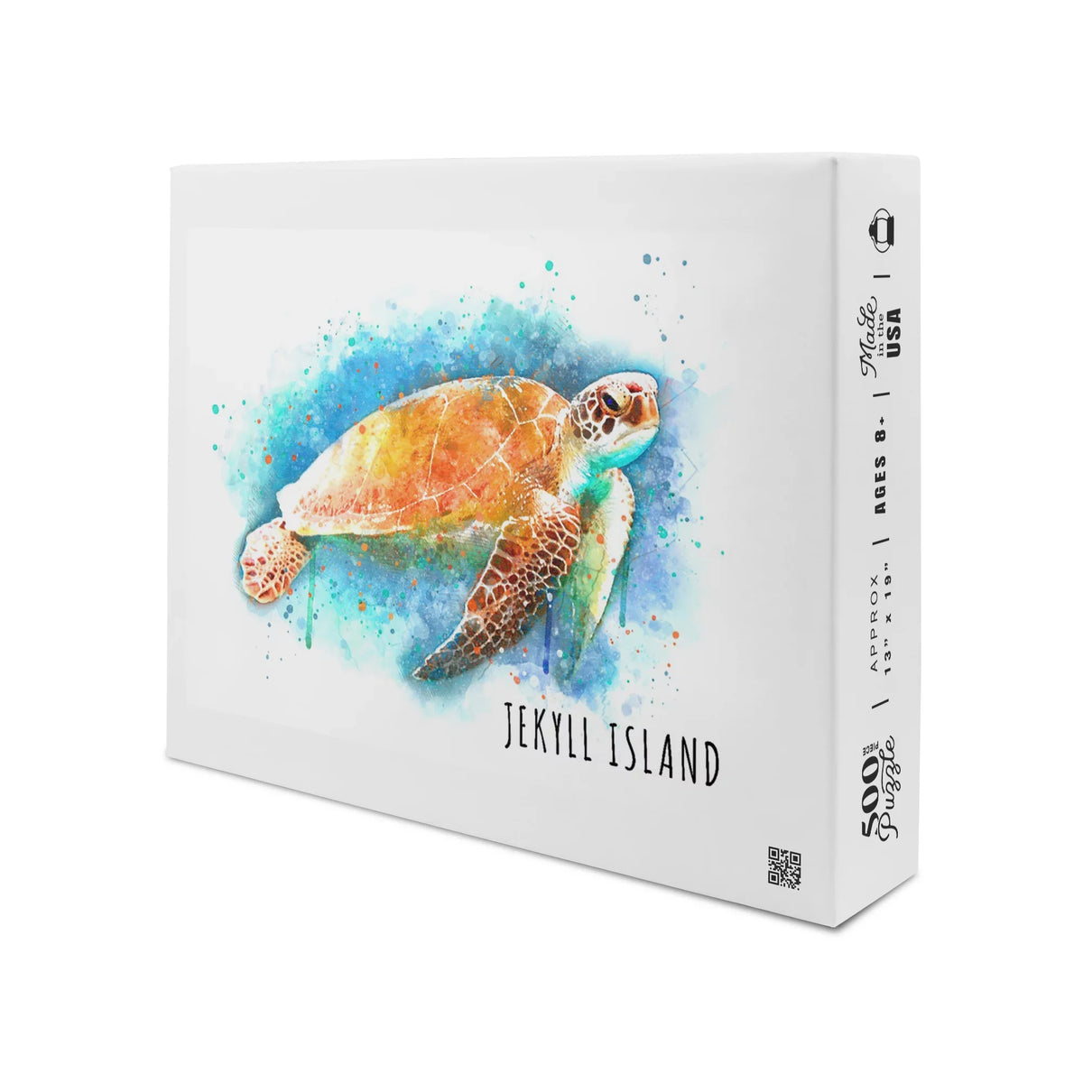 Jekyll Island, Georgia, Sea Turtle, Liquid (19x27 inches, Premium 500 Piece Jigsaw Puzzle for Adults and Family, Made in USA)