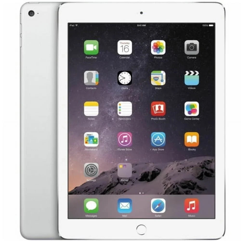 Restored Apple iPad Air 2 128GB; Wi-Fi; 9.7 - Silver - (MGTY2LL/A) (Refurbished)