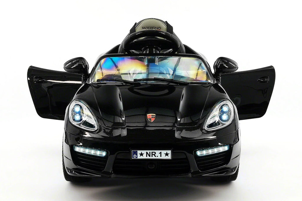 Kiddie Roadster 12V Kids Voltage-driven Ride-On Car with R/C Parental Remote | Black Metallic
