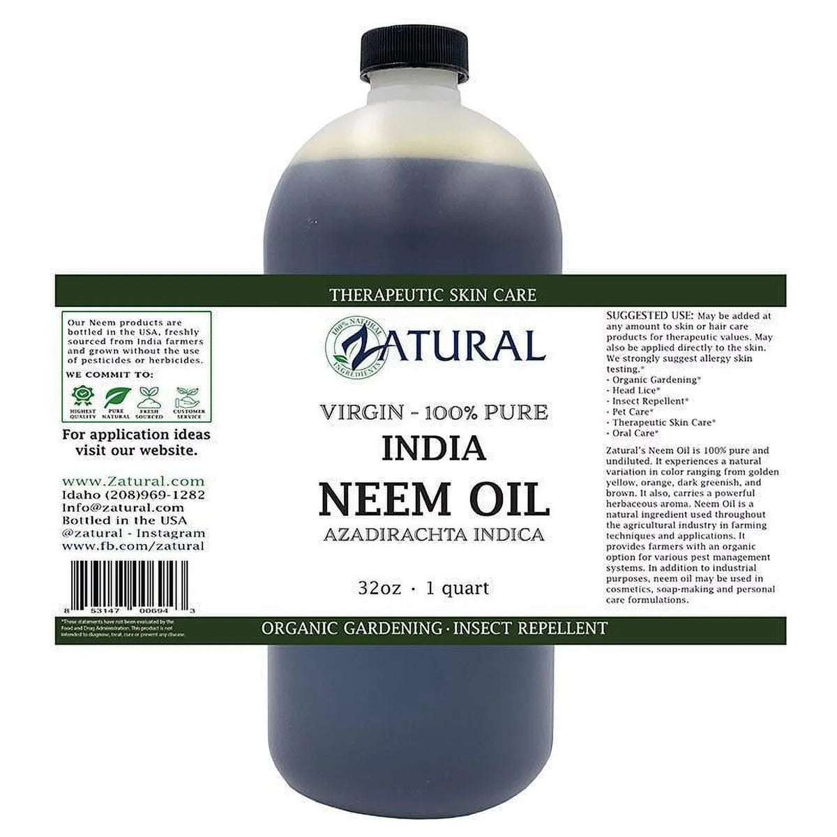 Organic Neem Oil | 100% Pure Neem Oil