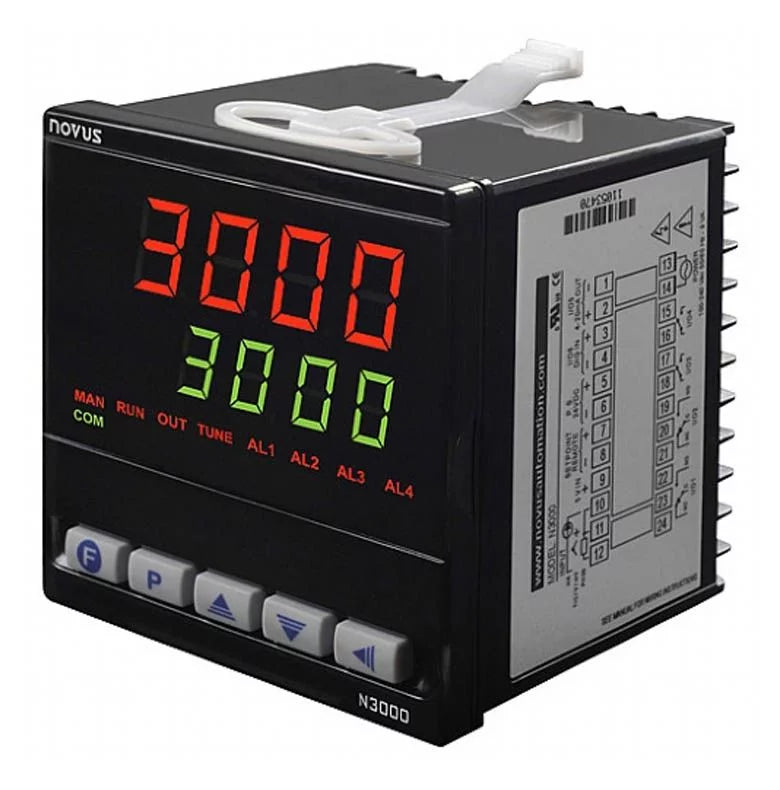 8300200134N3000 USB 24V Process controller, 4 relays, 1/4 DIN NOVUS