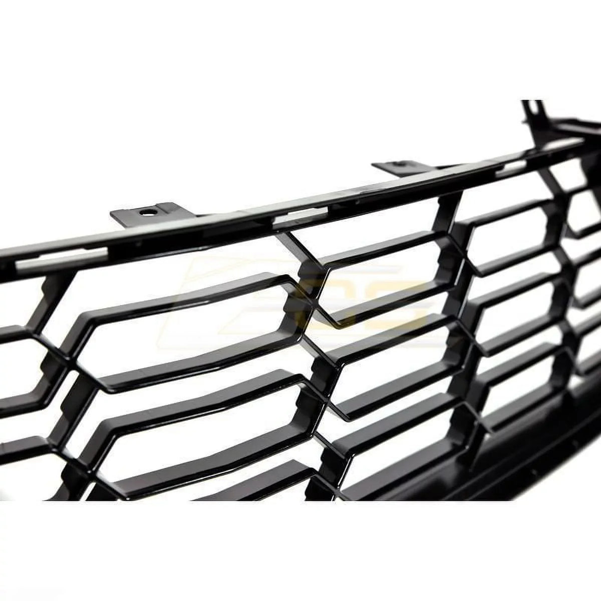 Extreme Online Store Replacement for 2014-2019 Chevrolet Corvette C7 All Models | GM Factory Z06 Style Painted Carbon Flash Metallic Front Bumper Lower Grille Cover (with Front Camera Bracket)
