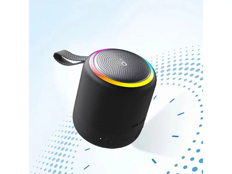 Refurbished Soundcore B3127Z11 Mini 3 Pro Portable Bluetooth Speaker 2-Pack Black 15H Playtime IPX7 Liquid
