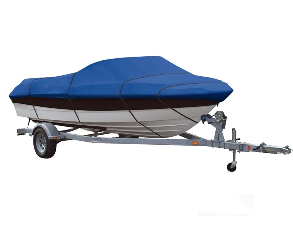BLUE; GREAT QUALITY BOAT COVER Compatible for GALAXIE 2000 JUPITER/TOMCAT I/O ALL YEARS