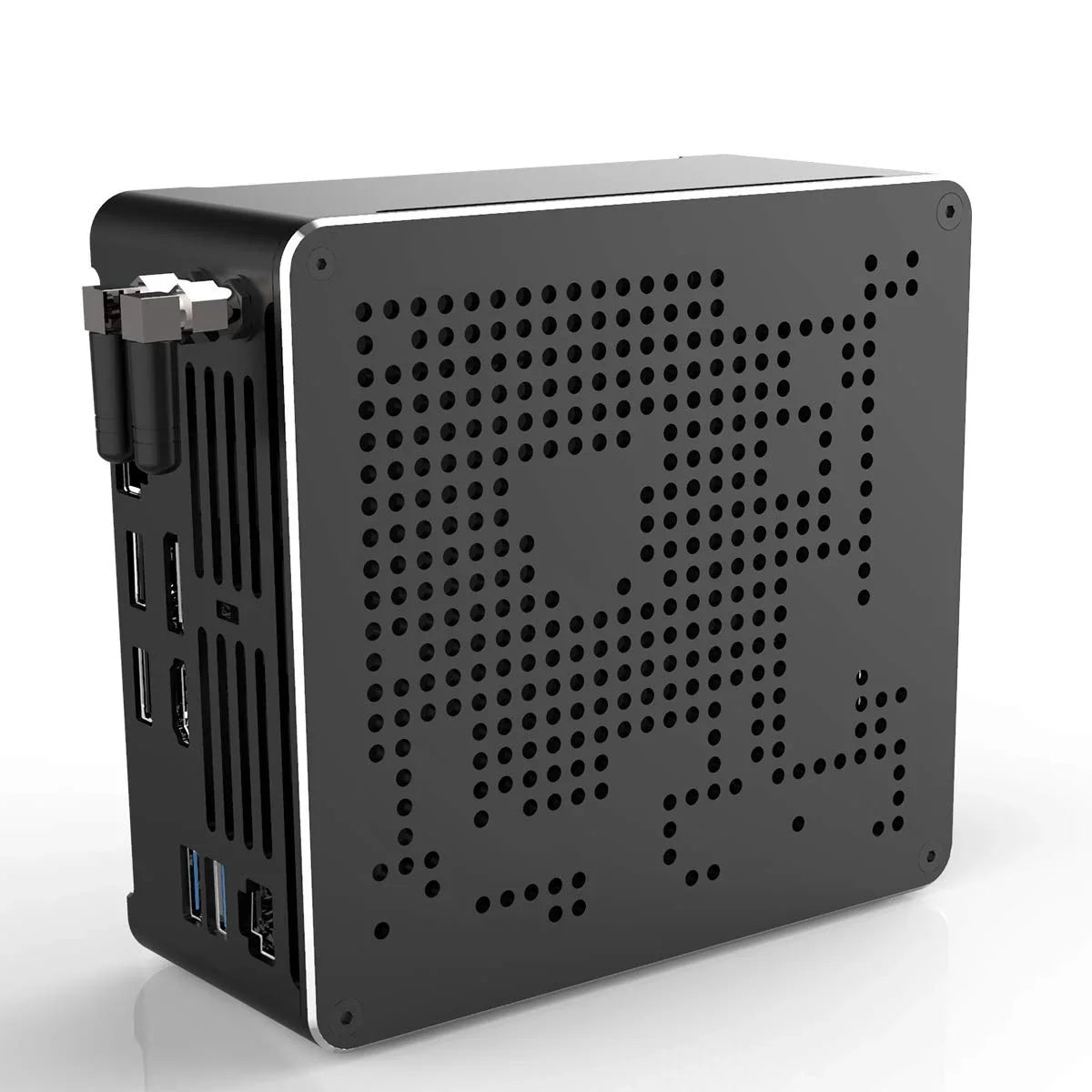 Mini PC i7 mini Windows 11 Pro 9750H 64GB DDR4 RAM 1TB SSD 2TB HDD 4K Dual Displays HD+DP, HDD Extension, Support Auto Power On / VR, 4K HD Small Micro Computer Strong Wireless Technology, Type-C