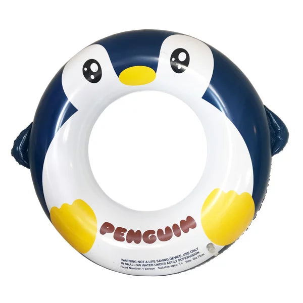 Yejaeka Kids 3 Penguin Print Swim Ring + 1 Large Capacity Gun