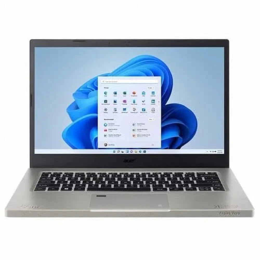 Aspire Vero 14" FHD LED-Backlit Notebook Core i7-1255U EVO 1.70GHz, 16GB RAM 1TB SSD, Windows 11 Home, Backlit Keyboard, Bluetooth, Finger Print Reader, 1080p Webcam, Gray + Accessories