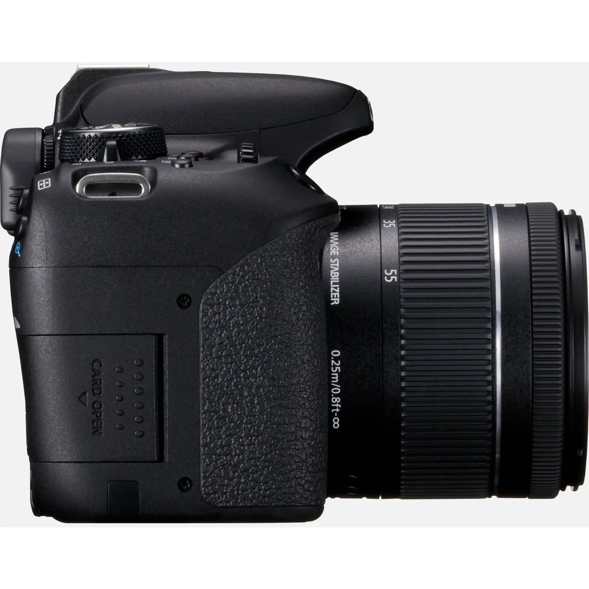 EOS 800D 24.2 Megapixel Digital SLR Camera with Lens, 0.71", 2.17", Black