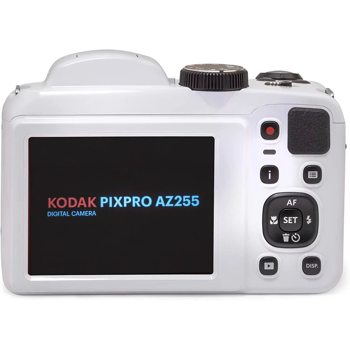 Kodak PIXPRO Astro Zoom AZ255-WH 16MP Digital Camera, 25X Optical Zoom, White Bundle with Lexar 32GB Capability 800x UHS-I SDHC Memory Card + Deco Photo Camera Bag