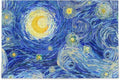 Wellsay Starry Night Sky Swirly Cloud Stars Glowing Moon Van Gogh Style Print Jigsaw Puzzles 1000 Pieces Puzzle for Adults Kids DIY Gift