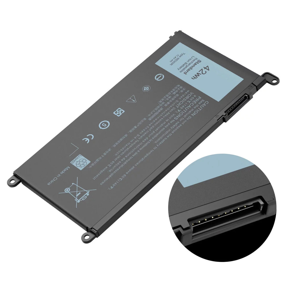 5x Battery WDX0R For Inspiron 15 5567 5568 13 5368 7368 7569 7579 FC92N