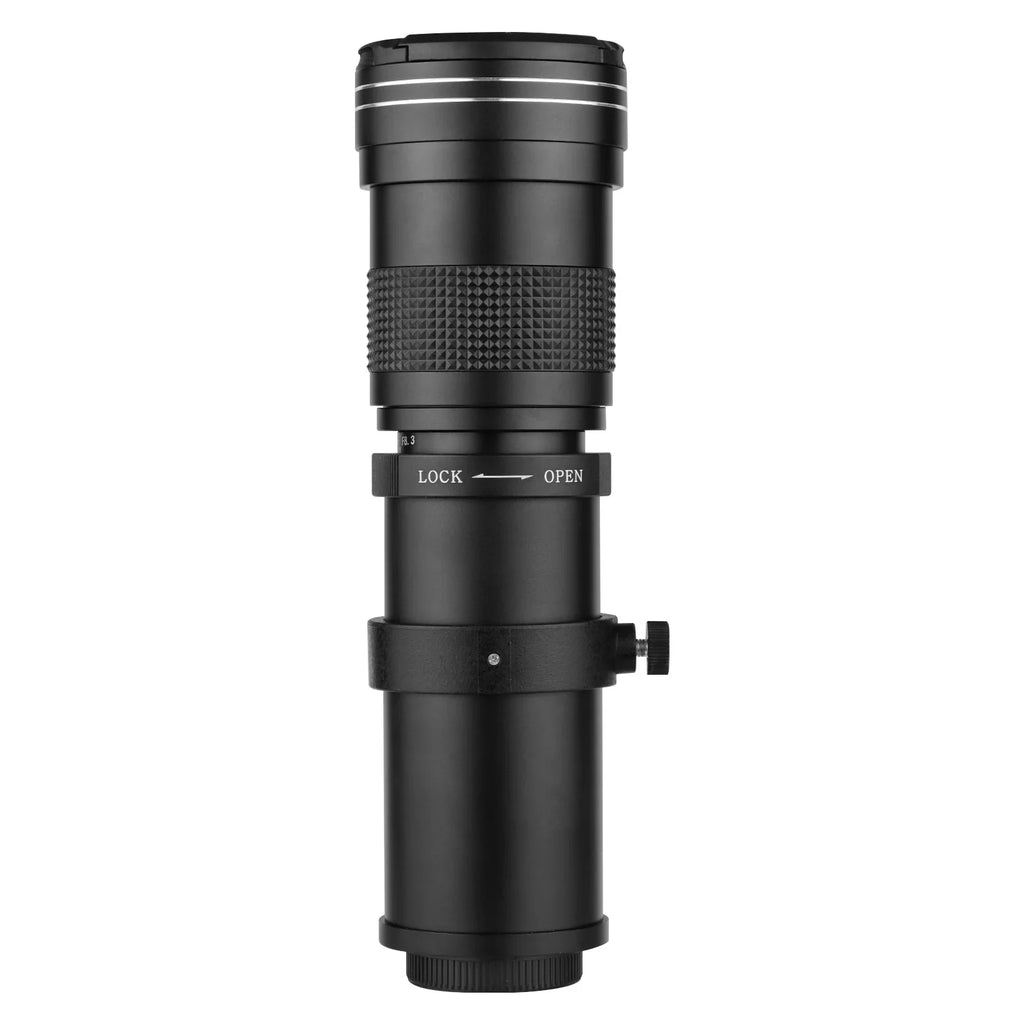 Suzicca Camera MF Super Telephoto Zoom Lens F/8.3-16 420-800mm T Mount with Adapter Ring Universal 1/4 Thread Replacement for EF-Mount Cameras 80D 77D 70D 60D 60Da 50D 7D 6D 5D T7i T7s T6s T6