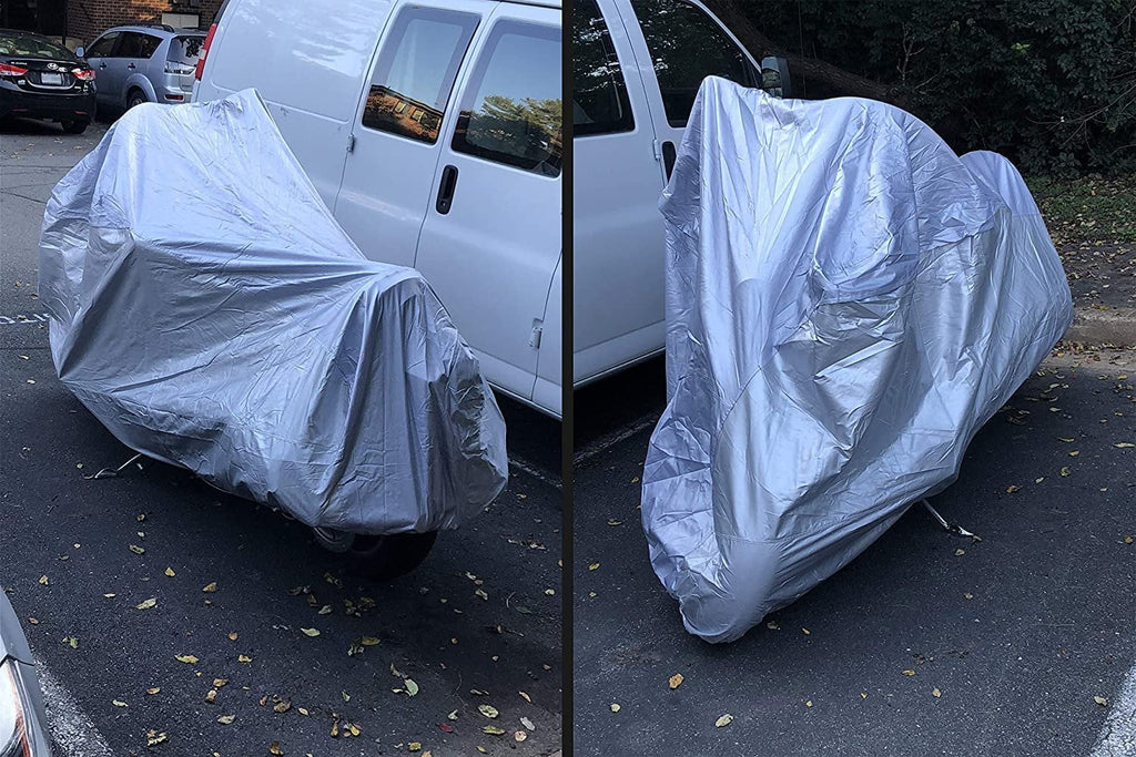 Weatherproof Motorcycle Cover Compatible With 2016 Beta Evo 300 - Outdoor & Indoor - Protect From Rain Fluid Snow, Sun - Built In Reinforced Securing Straps - Tough Material - Free Storage Bag