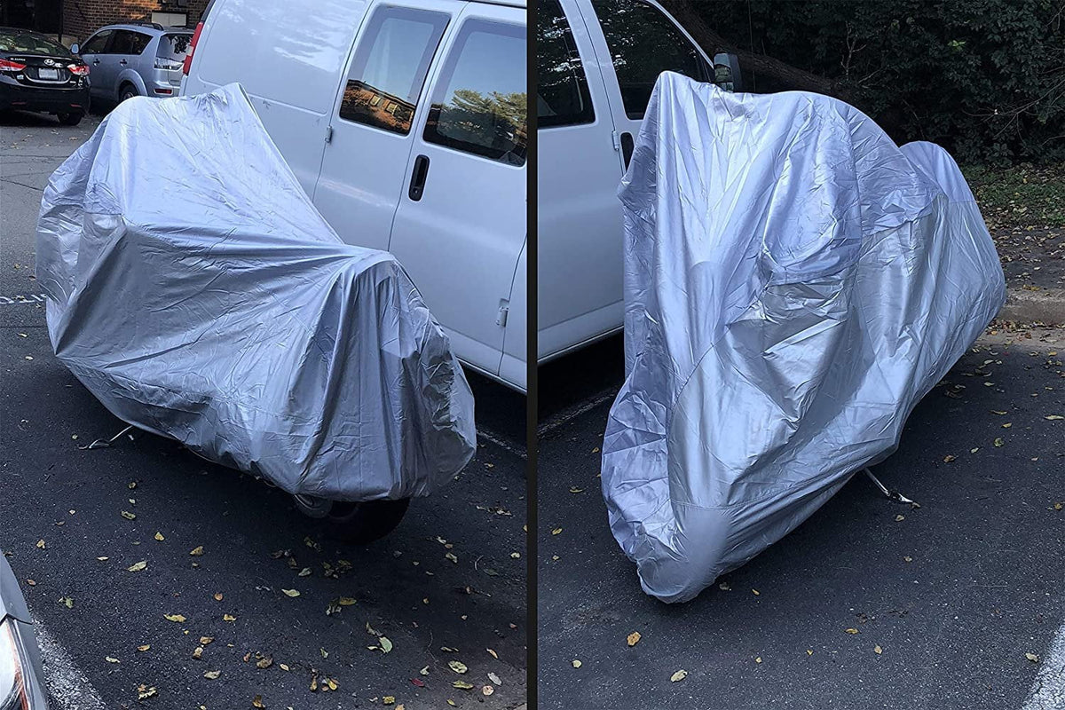 Weatherproof Motorcycle Cover Compatible With 2016 Beta Evo 300 - Outdoor & Indoor - Protect From Rain Fluid Snow, Sun - Built In Reinforced Securing Straps - Tough Material - Free Storage Bag