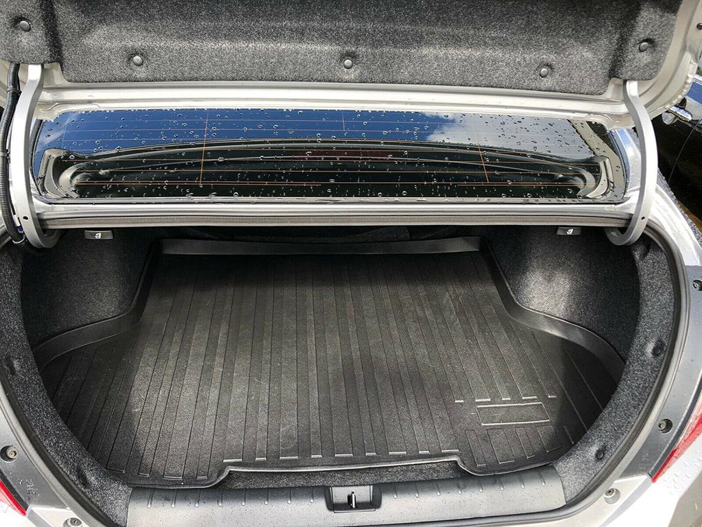 EACCESSORIES EA Cargo Liner – Trunk Mat for Honda Civic Sedan 2016-2021 – Weather-Resistant Trunk Mats for Cars with Raised Lip – Non-Slip Car Trunk Mat Rubber – Easy to Install – Laser Pre-Cut Design