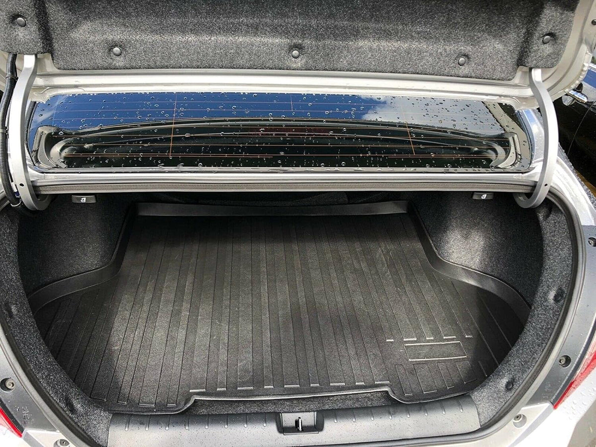 EACCESSORIES EA Cargo Liner – Trunk Mat for Honda Civic Sedan 2016-2021 – Weather-Resistant Trunk Mats for Cars with Raised Lip – Non-Slip Car Trunk Mat Rubber – Easy to Install – Laser Pre-Cut Design
