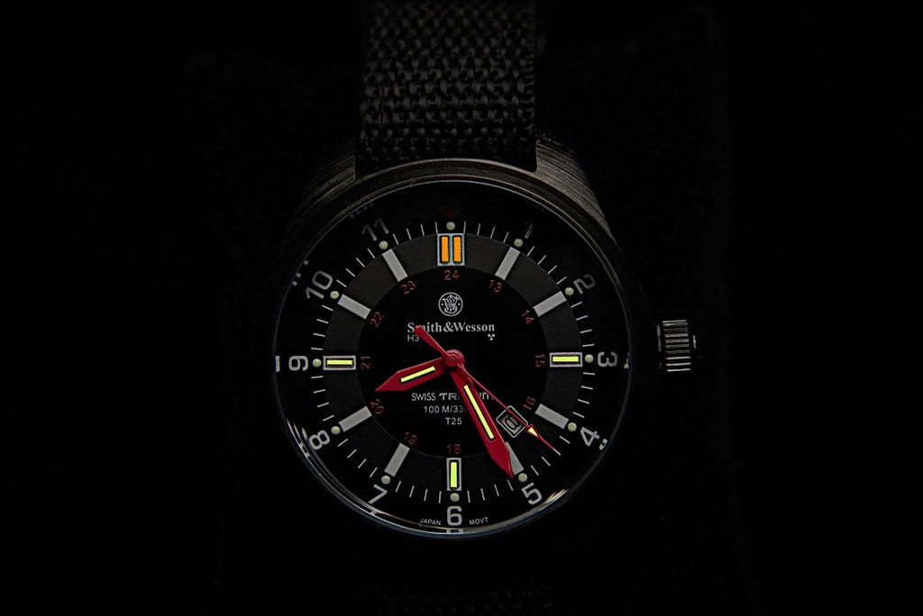 S&W Military Tritium Watch with 3 Interchange Straps