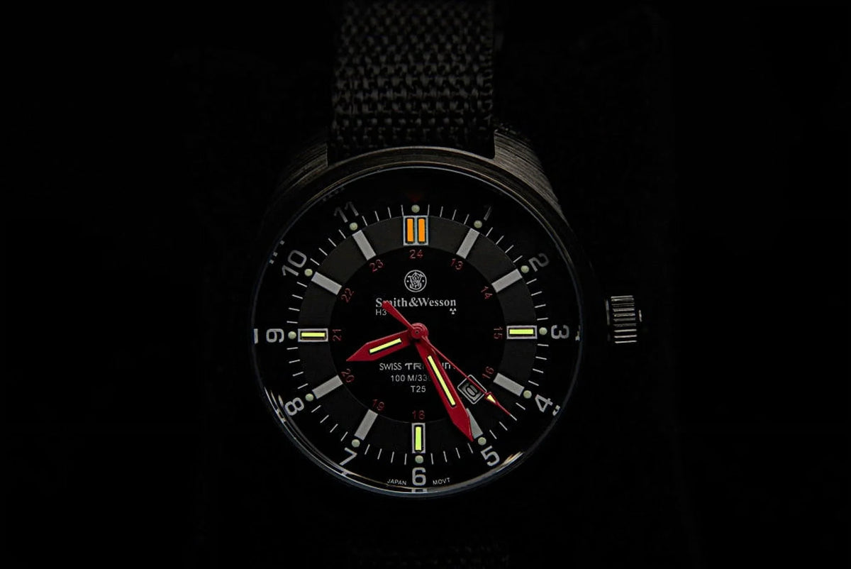 S&W Military Tritium Watch with 3 Interchange Straps