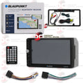 Blaupunkt Car 2DIN 7" Display AM/FM receiver USB Bluetooth + Connect your smartphone to MirrorLink with DiscountCentralOnline FL09BK Full License plate Night vision Liquid back-up camera