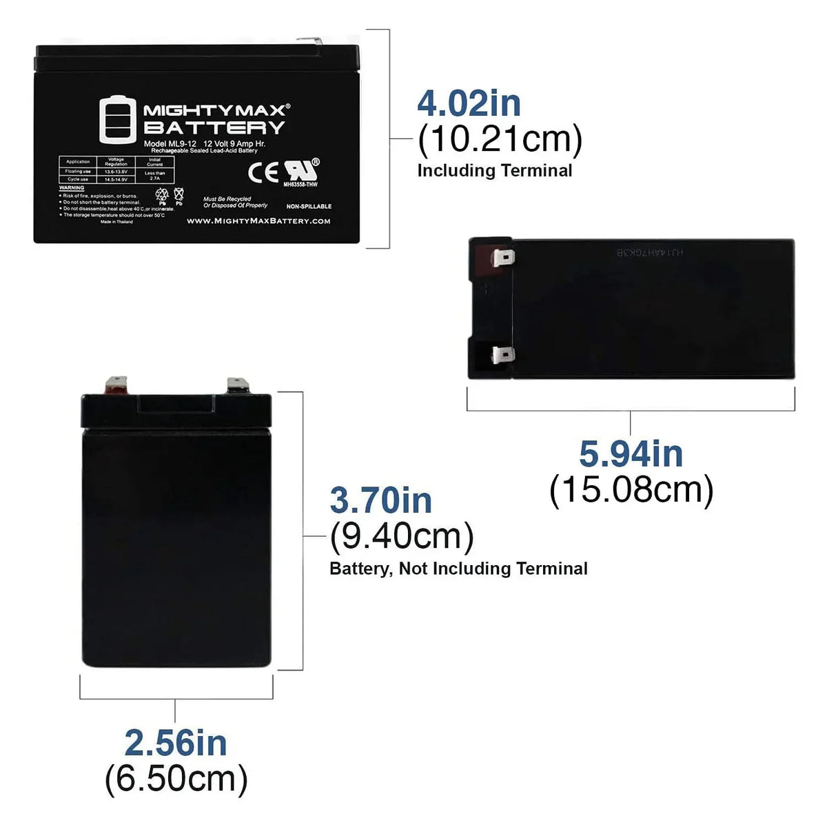 12V 9Ah Battery Replacement for Merida PC 500 Current-activated Bike - 4 Pack