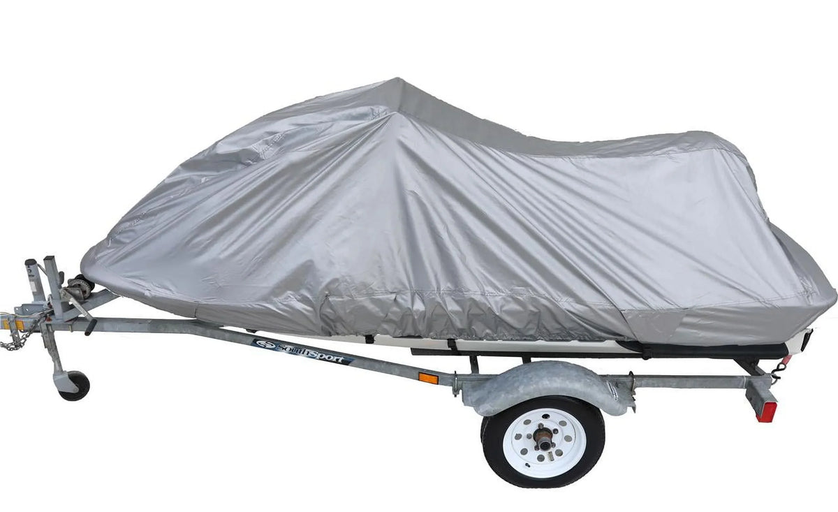 UV Reflective, Travel, Storage and Mooring Fluid PWC Jet Ski Cover for Polaris Genesis FI 2001