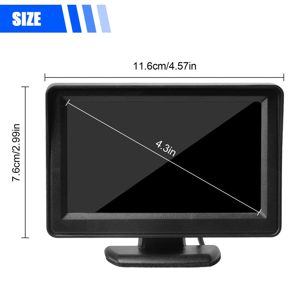 Car Back Seat Camera, EEEkit 12V Baby Car Mirror with 4.3-inch HD Display Night Vision, 120° Wide Crystal Clear View, Rear Facing Safety Car Seat Mirror Camera Observe the Baby's Every Move, Black