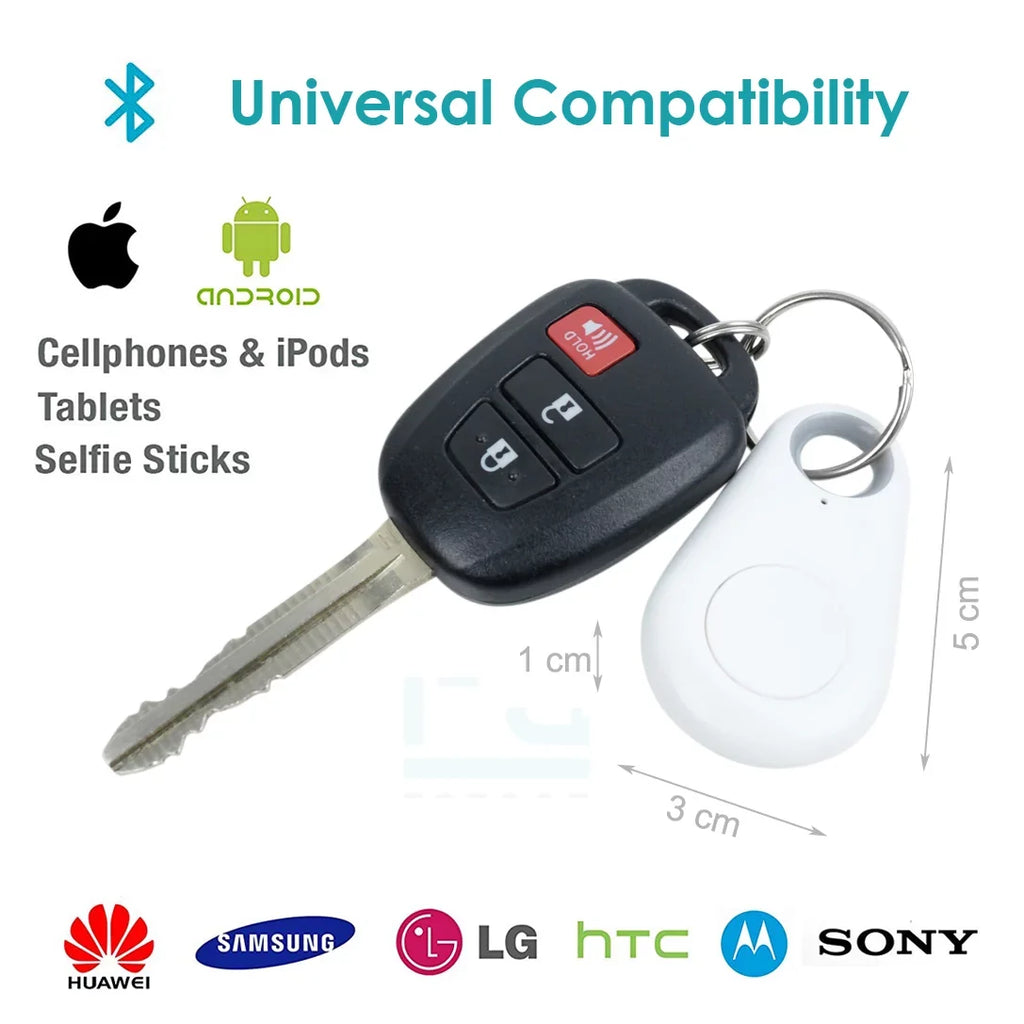 Foto&Tech 4in1 Wireless Remote Control Camera Video Shutter Release Selfie Compatible with iPhone 11 XR XS X 10 8 8+ 7 7+ 6 6s+ 5S 5C iPad Air Mini Galaxy S10 S9 Edge S5 HTC Smartphone (White)
