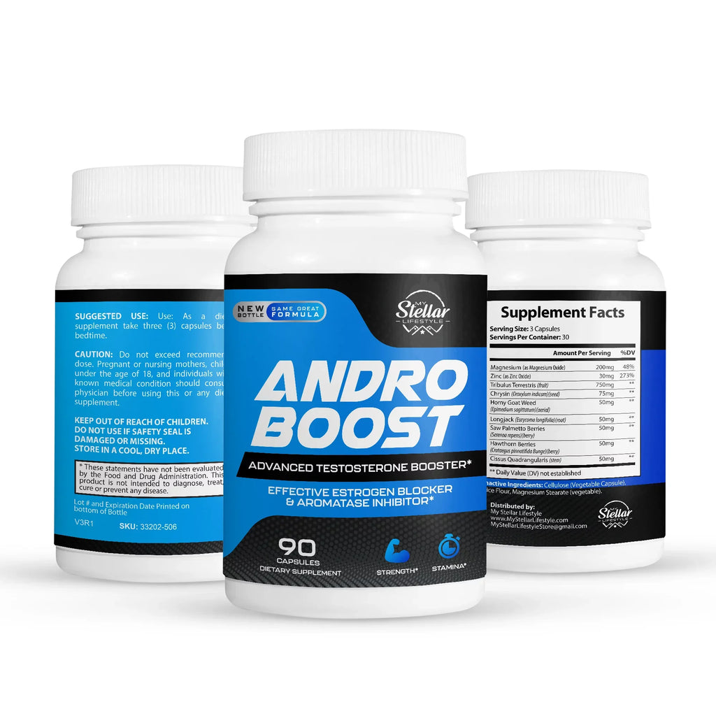 Andro Boost, Capability booster for men, increases strength & stamina-90 Capsules