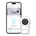 Sense-U Smart 2K Video Baby Monitor(FSA&HSA Eligible) with No Monthly Fee; Pan-Tilt-Zoom; Person/Baby Crying Sound/Motion Detection; 2-Way Talk; Night Vision; Background Audio; Activity Zone