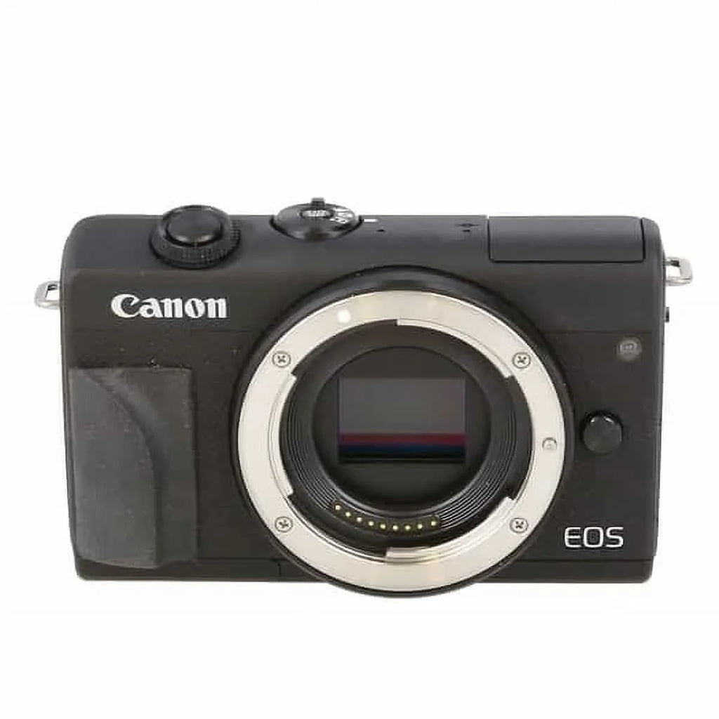EOS M200 DSLR Camera (Body Only) + 32GB Class 10 Memory Card + EOS Shoulder Bag 100ES + Card Reader + Lens Cap Holder - International Version