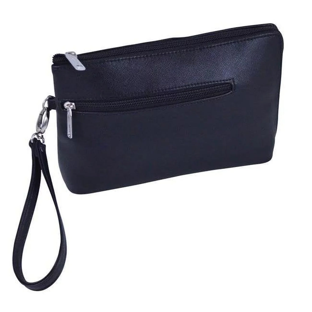 Picnic Gift French 75-Daily Essentials Cosmetics Bags with Removable Wristlet, Black Birmingham