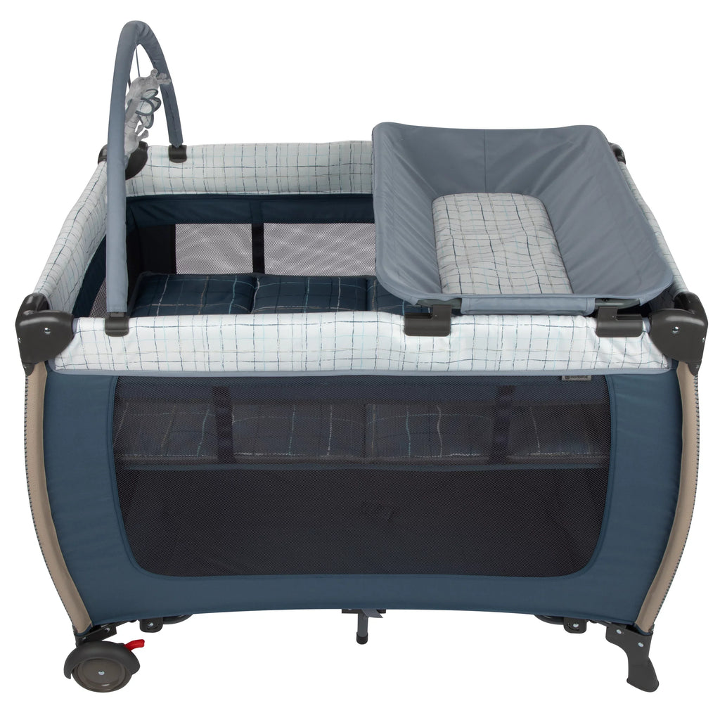 Monbebe Willow Rocking Play Yard with Full Size Bassinet; Plaid
