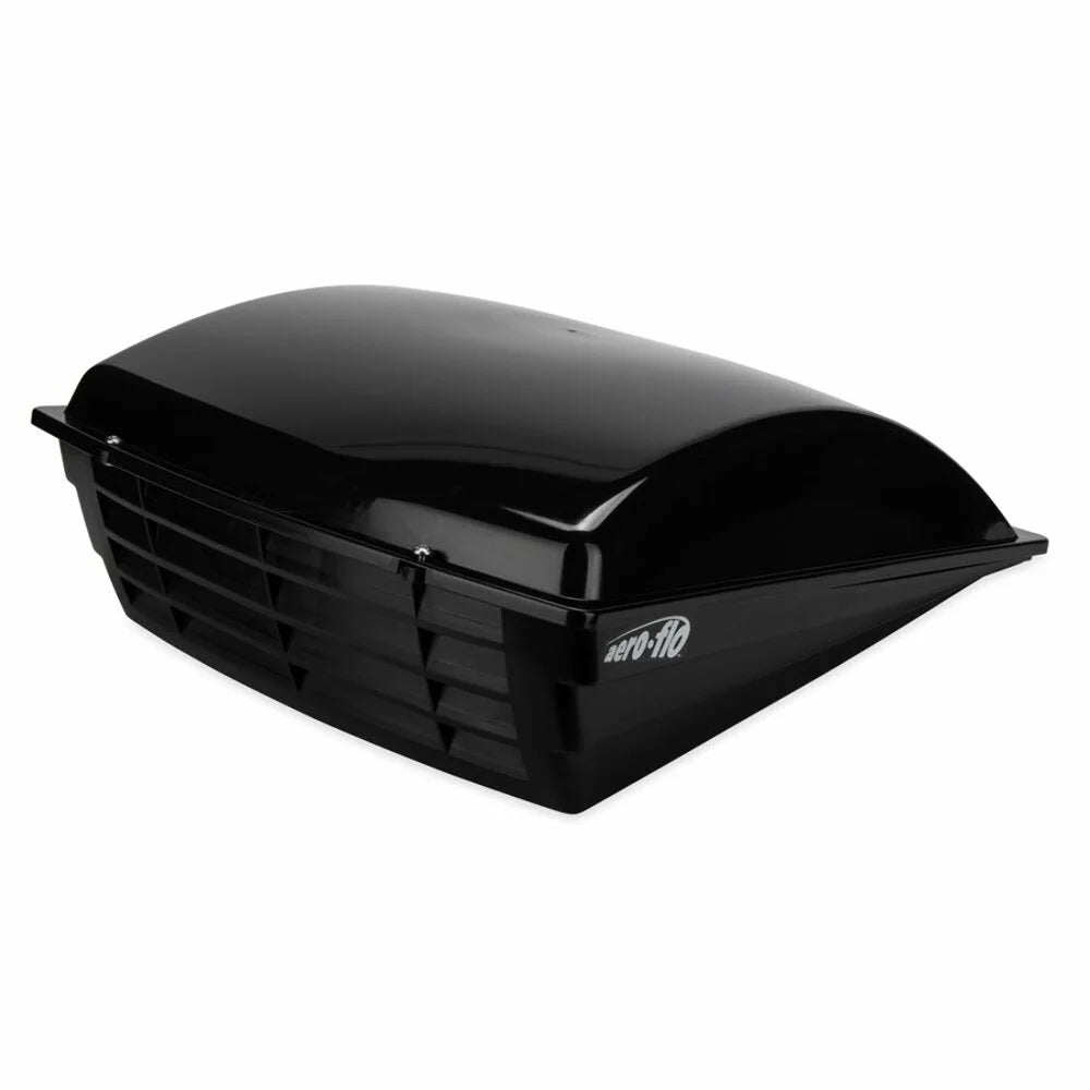 Camco Aero-Flo Roof Vent Cover, Mounts to Existing 14” x 14” Roof Vents | Black Plastic (40711)