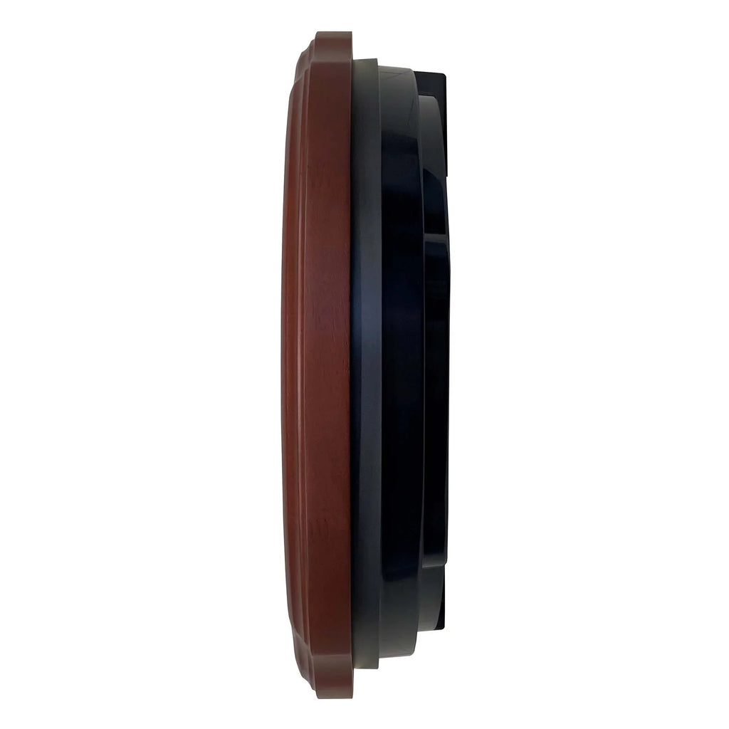 Seiko Lines and Chimes Melodies In Motion; Brown Wood Frame Traditional Classic Music Rotating Pendulum Crystals QXM392BRH