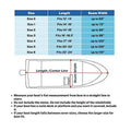 Savvycraft Boat Cover 12'-14', Heavy Duty Liquid Marine Grade Polyester fits V-Hull Runabouts, Pro-Style Bass Boats, Fish & Ski Boats 12ft-14ft Long, Beam up to 68"
