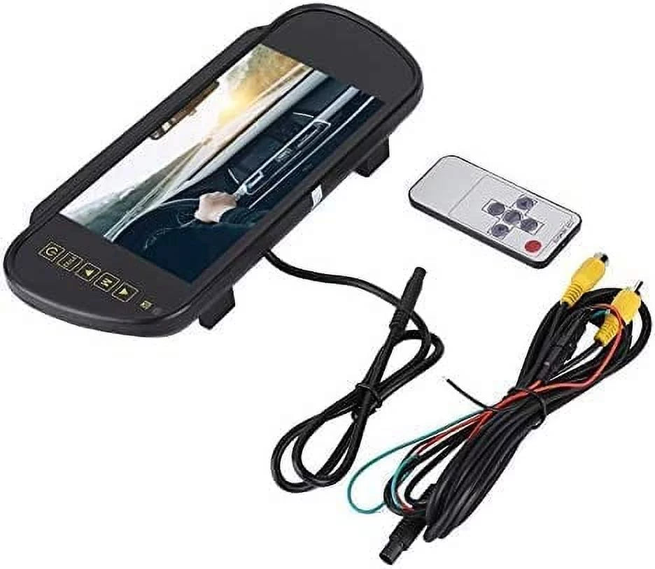 Bileeko Car Rear View Mirror 7 Inch LCD Vehicle Monitor Display for Parking