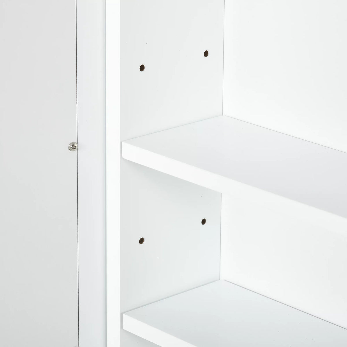 kleankin Bathroom Medicine Cabinet; Wall Mounted Mirror Cabinet; White