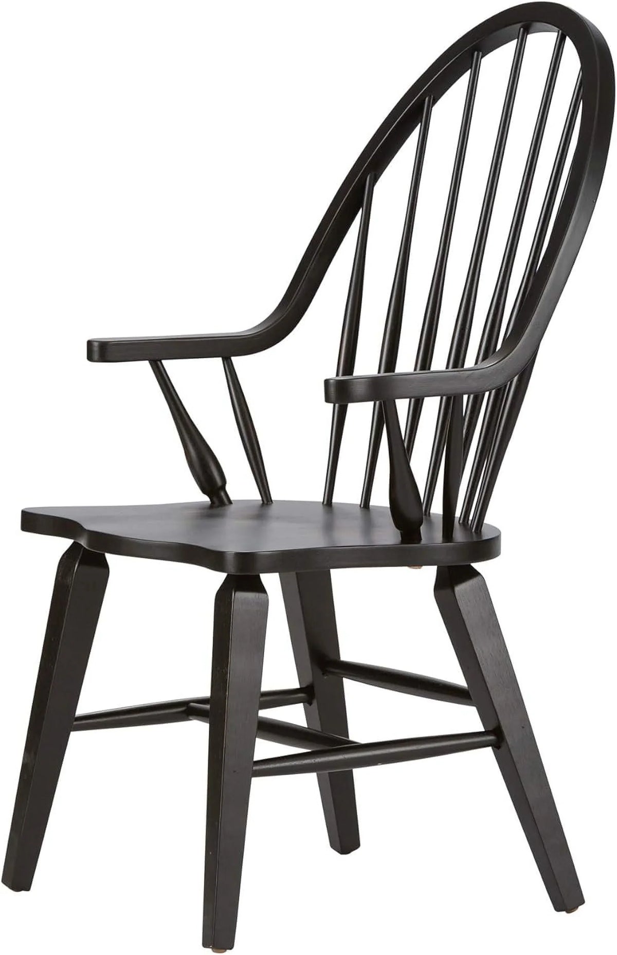 Windsor Back Arm Chair; W25 X D25 X H41; Black