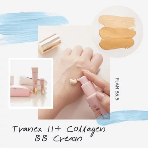 [HOLIDAY GIFT SET] PLAN36.5 TRANEX 11 PLUS Collagen BB Cream SPF50+ PA++++ [NO. 33 Dark Beige] + FREE $20 VALUE CLEANSING TISSUE 80 SHEETS + FREE SAMPLES * BEAUTY TALK LA *